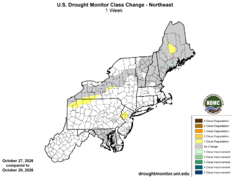 Drought Monitor change map