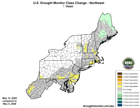 Drought Monitor change map